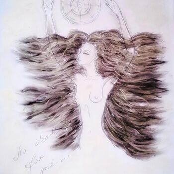 "No death for me" başlıklı Tablo Karolina Ingo (Karolina Navi -Ingo) tarafından, Orijinal sanat, Kalem