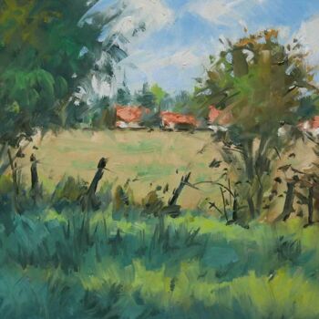 Peinture intitulée "A Tonnoy (Huile sur…" par Christian Arnould, Œuvre d'art originale, Huile