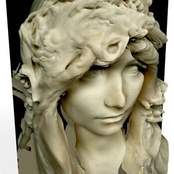 Digital Arts titled "Photo bust young wo…" by Armajay, Original Artwork, 3D Modeling