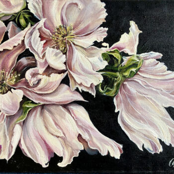 Schilderij getiteld "«Pions. Ellency of…" door Olga Chernova, Origineel Kunstwerk, Olie Gemonteerd op Frame voor houten bran…
