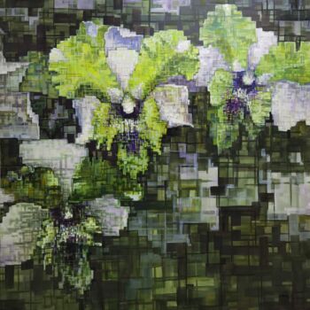 绘画 标题为“Orchid 胡姬花” 由Chunlei Zhang, 原创艺术品, 油