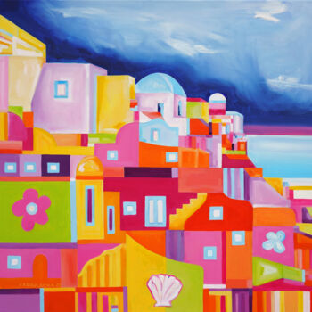 Painting titled "Let's find some sea…" by Aleksandra Krogulecka, Original Artwork, Oil
