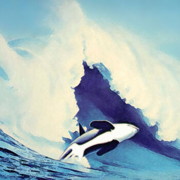 ""Spirit of Joy and…" başlıklı Dijital Sanat Moreno Franco tarafından, Orijinal sanat, Suluboya