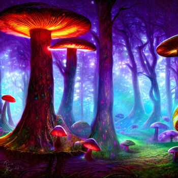 Digital Arts με τίτλο "Magic Forest Two" από Patrick Hager, Αυθεντικά έργα τέχνης, 2D ψηφιακή εργασία