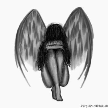 Artes digitais intitulada "Weeping Angel Versi…" por Purplemindstudios, Obras de arte originais, Pintura digital