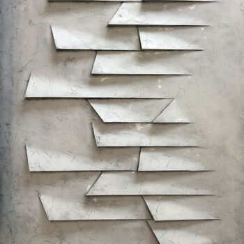 Escultura titulada "2020BR02" por Benjamin Plé, Obra de arte original, Cartulina Montado en Panel de madera