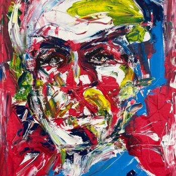 Peinture intitulée "Mr. Who" par Bob Usoroh, Œuvre d'art originale, Acrylique