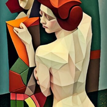 Schilderij getiteld "in the locker room" door Pavel Kubelskyi, Origineel Kunstwerk, Acryl