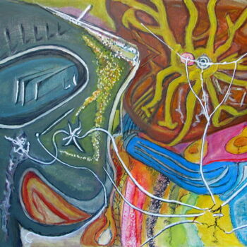 Peinture intitulée "PAISAJE SOLAR" par Juan Luis Gandulfo, Œuvre d'art originale, Acrylique Monté sur Châssis en bois