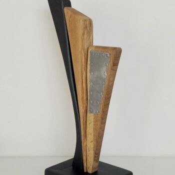 Sculptuur getiteld "Forme astratte-3" door Anna Beltrame A＋D Art, Origineel Kunstwerk, Hout