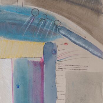 Schilderij getiteld "Ballon" door Alois Oberndorfer, Origineel Kunstwerk, Inkt