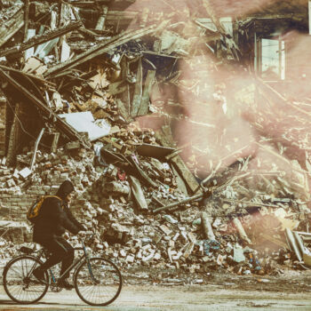 Fotografie getiteld "214 days of war in…" door Alexander Mats, Origineel Kunstwerk, Digitale fotografie
