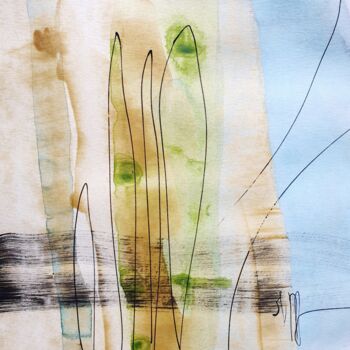 Peinture intitulée "Dreamscape 1" par Isabelle Mignot, Œuvre d'art originale, Acrylique