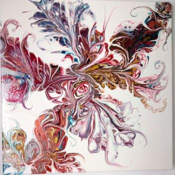 Ζωγραφική με τίτλο "Dancing leaves" από Petra Kondov, Αυθεντικά έργα τέχνης, Ακρυλικό