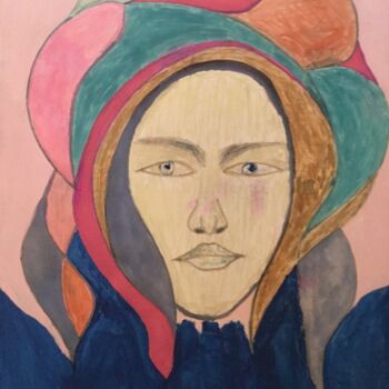 Painting titled "Unit #319,  “Willa”…" by Tony Caruso, Original Artwork, Acrylic Mounted on Wood Stretcher frame
