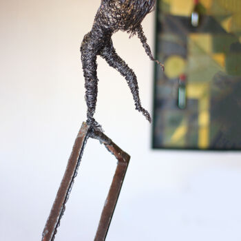 Sculpture intitulée "Wind games (73x30x1…" par Karen Axikyan, Œuvre d'art originale, Métaux