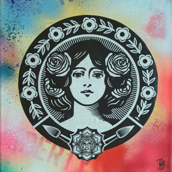 Peinture intitulée "PyB Marianne OB 201…" par Pyb, Œuvre d'art originale, Acrylique Monté sur Châssis en bois