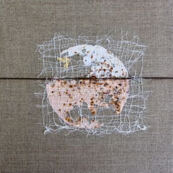 Collages intitulée "MT n°67" par Anne-Marie Mary, Œuvre d'art originale, Collages Monté sur Châssis en bois