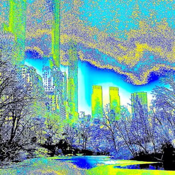 Fotografie mit dem Titel "Central Park and Ce…" von Ken Lerner, Original-Kunstwerk, Digitale Fotografie