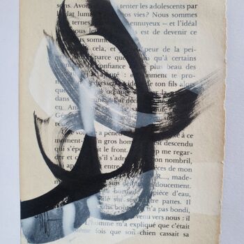 Ζωγραφική με τίτλο "Sur l'herbe chaude…" από Isabelle Mignot, Αυθεντικά έργα τέχνης, Μελάνι