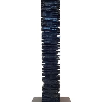 Sculpture titled "Labyrinth of time" by Lara Shabelnik, Original Artwork, Wood
