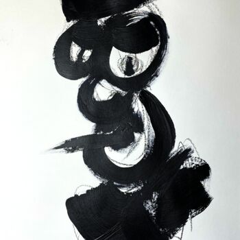Malerei mit dem Titel "L’auvergnat" von Niamor, Original-Kunstwerk, Acryl