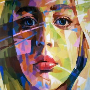「PORTRAIT_Y」というタイトルの絵画 Aleksandr Ilichevによって, オリジナルのアートワーク, アクリル