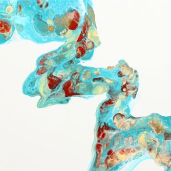 Schilderij getiteld "Aquarius" door Melissa Schaller, Origineel Kunstwerk, Acryl