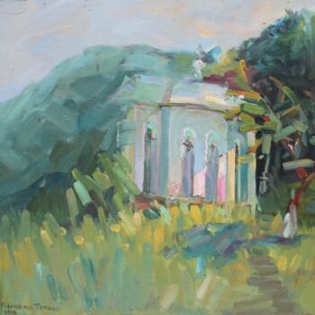 Painting titled "Spring" by Tatiana Gliadchenko, Original Artwork, Oil Mounted on Wood Stretcher frame