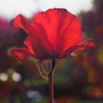 Peinture intitulée "Summer Lights" par Isla Ferrer, Œuvre d'art originale, Pastel Monté sur Autre panneau rigide