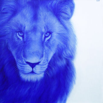 Painting titled "Sa Majesté" by Isabelle Lebret, Original Artwork, Acrylic