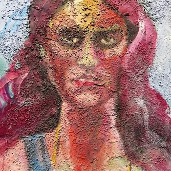 Malerei mit dem Titel "Karen" von Gaspard De Gouges, Original-Kunstwerk, Acryl
