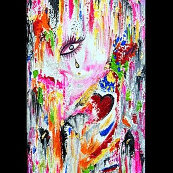 Peinture intitulée "Miss ' Terre" par Laurent Boron, Œuvre d'art originale, Huile