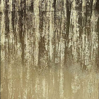 Peinture intitulée ""Golden Rain". Abst…" par Nataliia Zablotskaya, Œuvre d'art originale, Acrylique