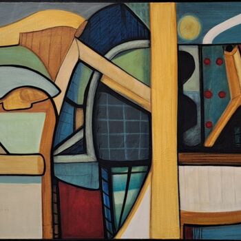 Painting titled "SECRET OF MY INNOCE…" by Stephen Lucas, Original Artwork, Acrylic Mounted on Wood Stretcher frame