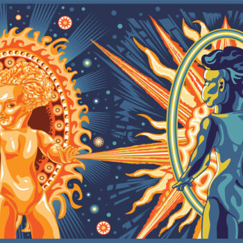 Digital Arts titled "Противостояние. ВОЛ…" by Vadim Ankudinov, Original Artwork, Digital Painting