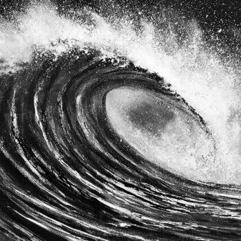 Arts numériques intitulée "Vague déferlante no…" par Artenseo, Œuvre d'art originale, Travail numérique 2D