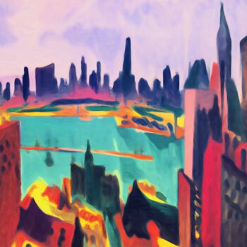 「Futuristic abstract…」というタイトルのデジタルアーツ Bachir Reddiouiによって, オリジナルのアートワーク, デジタル絵画