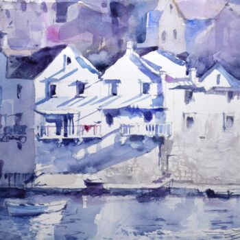 绘画 标题为“Adriatic sunset” 由Goran Žigolić (watercolors), 原创艺术品, 水彩