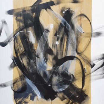 Peinture intitulée "La vie ... intensém…" par Isabelle Mignot, Œuvre d'art originale, Encre Monté sur Châssis en bois
