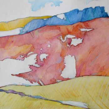 Pintura titulada "BAJO UN CIELO INTEN…" por Robin Mols, Obra de arte original, Oleo