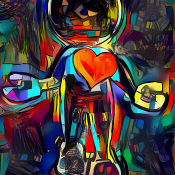 Digital Arts με τίτλο "Big corazon" από L.Roche, Αυθεντικά έργα τέχνης, 2D ψηφιακή εργασία
