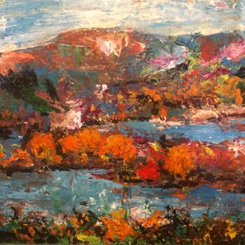 Painting titled "Уникальная природа" by Saidbilol Alimov, Original Artwork, Acrylic