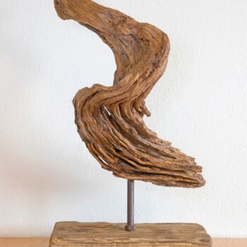 Sculpture titled "Oak decorative scul…" by Jozef Sedmak, Original Artwork, Wood