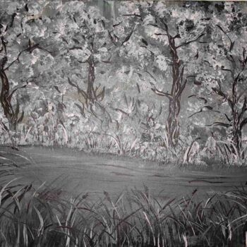 Malerei mit dem Titel "Ashes of war" von Natalia Ivanova, Original-Kunstwerk, Acryl Auf Holzplatte montiert