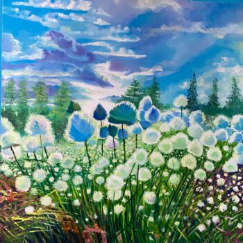 Painting titled "Champ" by Tahira Quliyeva, Original Artwork, Oil