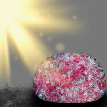 Arte digital titulada "Gemstone Under the…" por Corinne Thompson, Obra de arte original, Trabajo Digital 2D