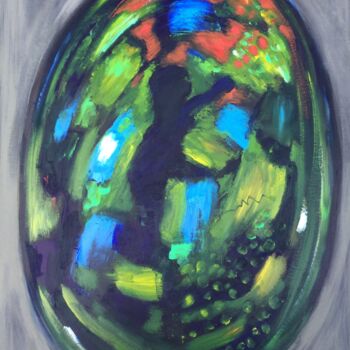Malerei mit dem Titel "Opal Fruit" von Steve Phillips, Original-Kunstwerk, Öl