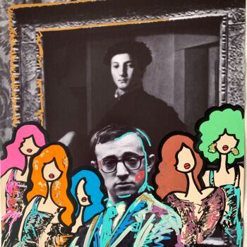 Malerei mit dem Titel "We love you Woody" von Caroline Montigneaux, Original-Kunstwerk, Acryl