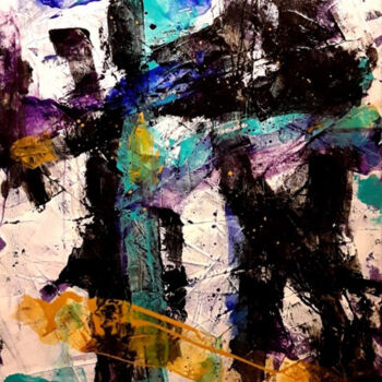 Schilderij getiteld "Not Yet" door Markicevic, Origineel Kunstwerk, Acryl Gemonteerd op Frame voor houten brancard